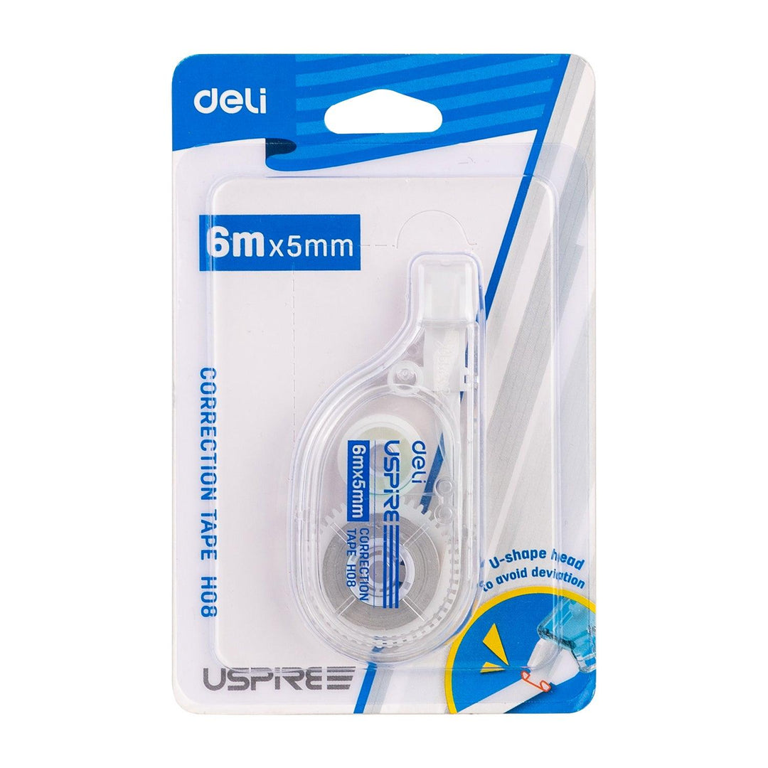 packed transparent Deli Handheld Correction Tape