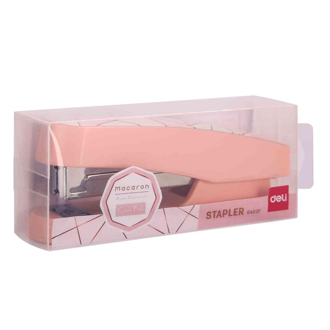 Pink packed Deli Macaron Pastel Collection Stapler