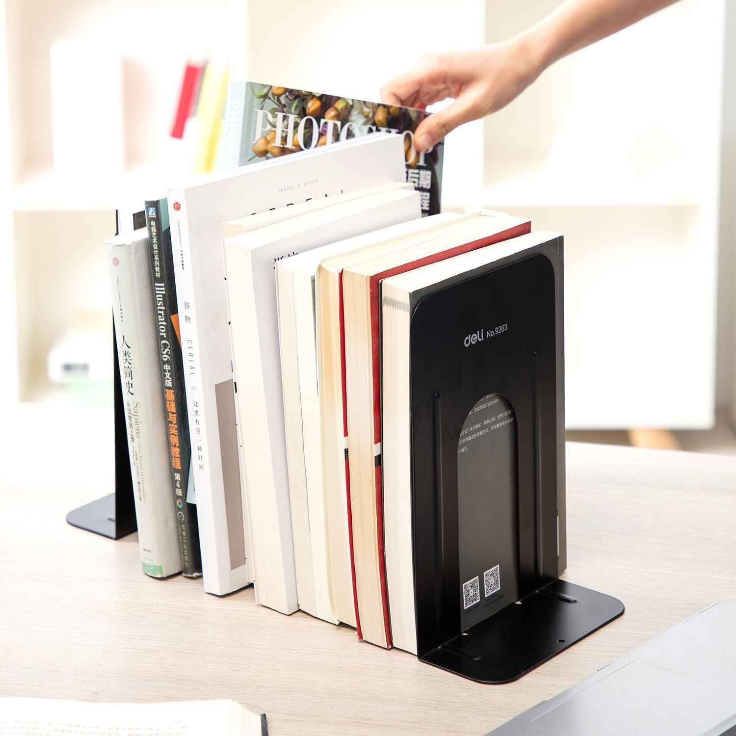 Deli Metal Book End 9"inch hold more no. of books