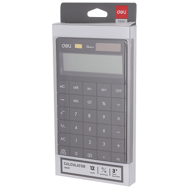 packed black Deli Modern Calculator