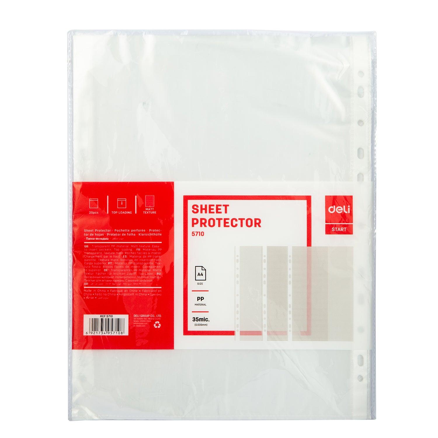 Deli Sheet Protector  A4 size