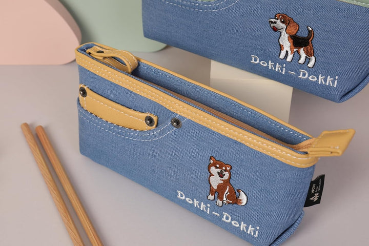 Dooki Dooki Canvas Stationery Pouch Stylish Pencil Case for Boys & Girls Bbag | India’s Best Online Stationery Store