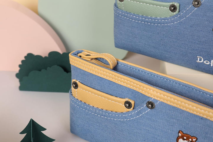 Dooki Dooki Canvas Stationery Pouch Stylish Pencil Case for Boys & Girls Bbag | India’s Best Online Stationery Store