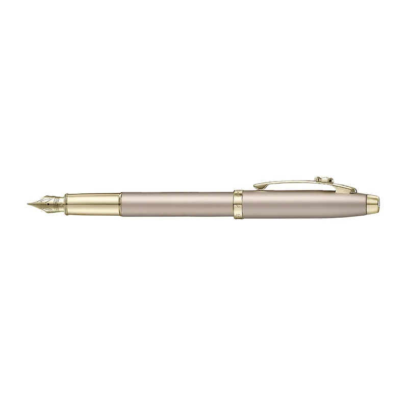 Sheaffer 100 Emily in Paris Champagne Gold Fountain Pen 9377 Bbag | India’s Best Online Stationery Store