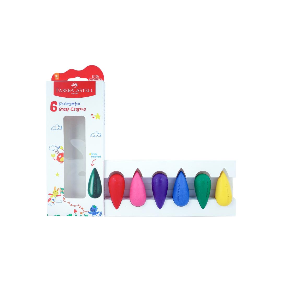 Faber-Castell Kindergarten Grasp Crayons - Pack of 6