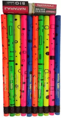 Nataraj Fluro Prints Pencil - Bbag | India’s Best Online Stationery Store