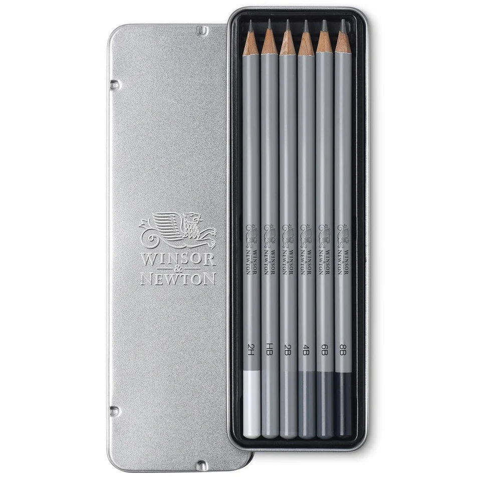 Winsor & Newton Studio Collection Premium Graphite Pencil  x6