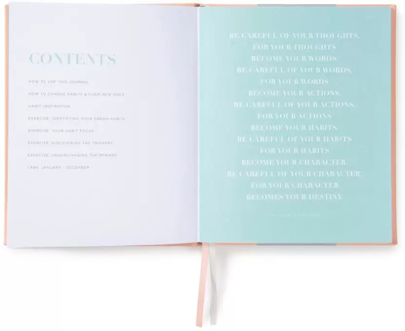 inside pages of Creative Convert Habits Planner 