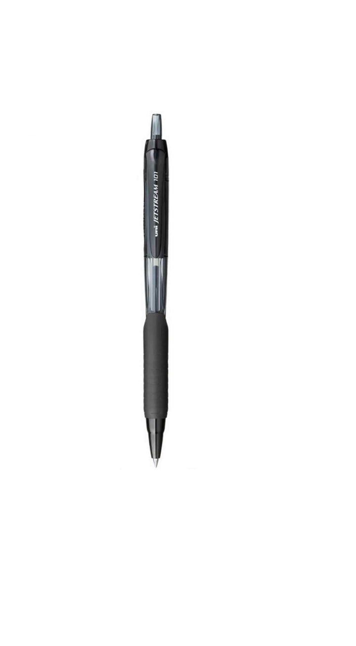 Uniball Jetstream SXN 101 Roller Ball Pen with black ink and body
