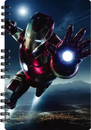 Flying Ironman Soft cover spiral bound Creative Convert Iron Man Diary