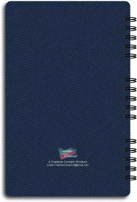 Blue Demin Cover design of Creative Convert I'm Nothing Without You Diary backview 