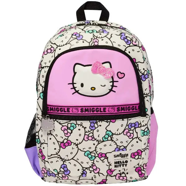 Smiggle Hello Kitty 17 Inch Backpack Cute School Bag with 3 Compartments Bbag | India’s Best Online Stationery Store