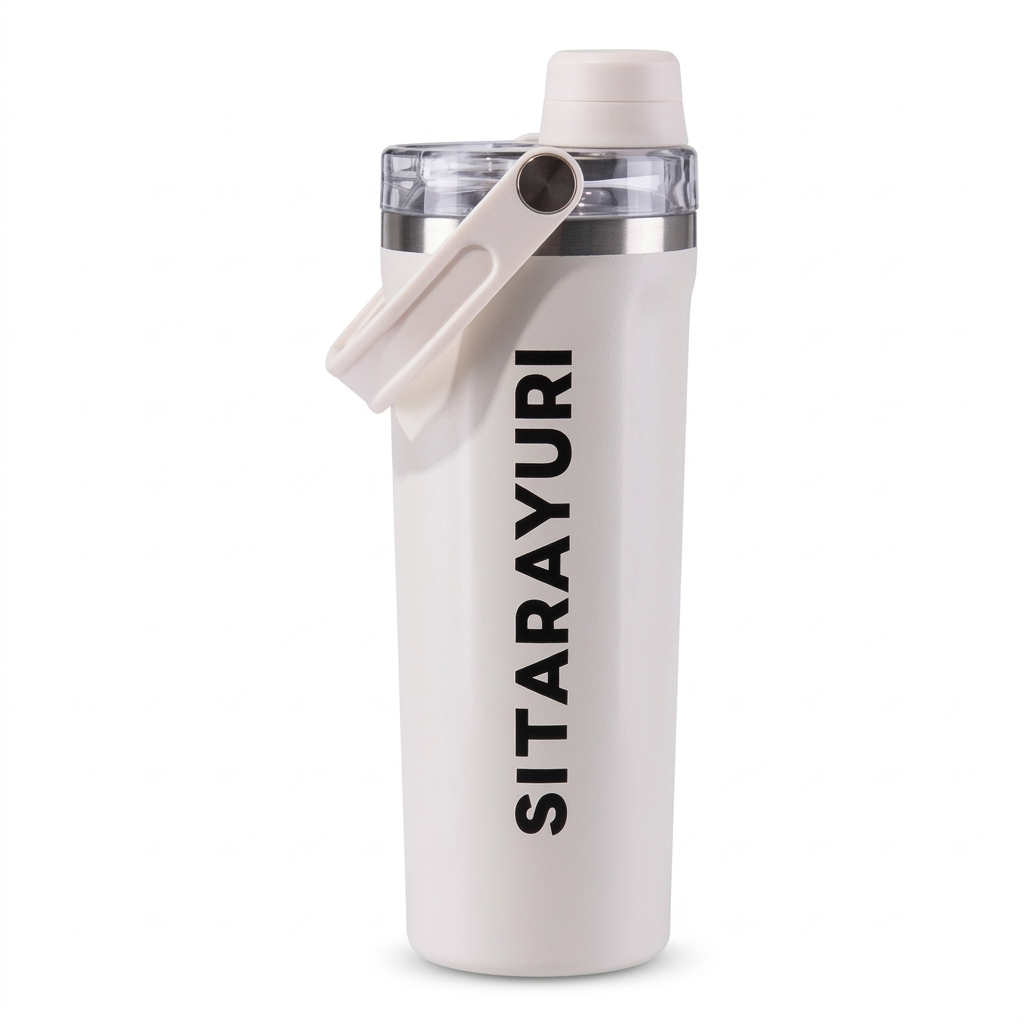 SITARAYURI 800ml Insulated Tumbler ZF-087 Stainless Steel Bottle with Straw Bbag | India’s Best Online Stationery Store