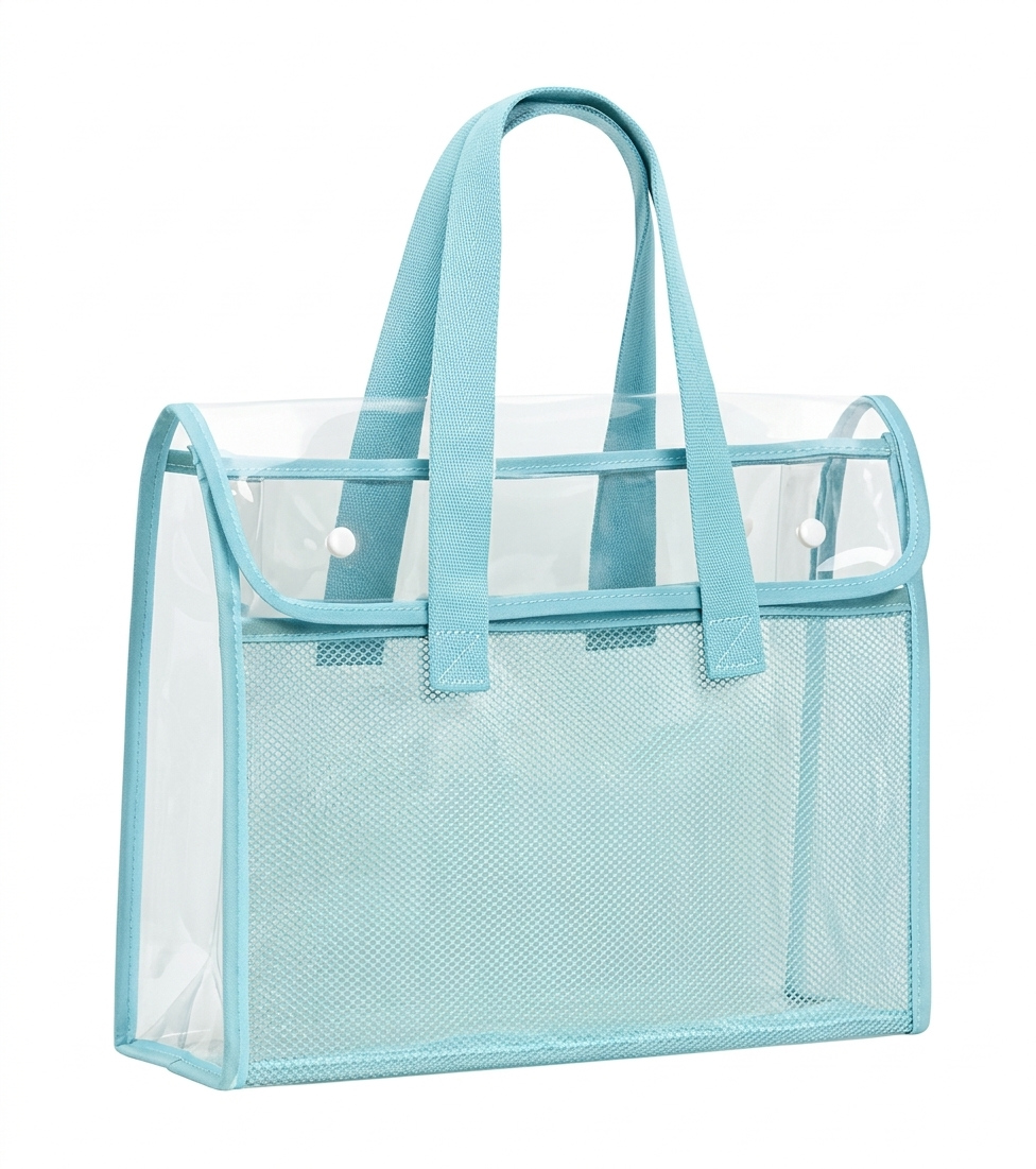 Transparent A4 Document Bag with Handle Waterproof PVC File Organizer Bbag | India’s Best Online Stationery Store