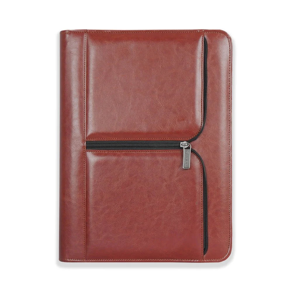 Premium Leather A4 Folder with Zipper  Professional Office Document Organizer Bbag | India’s Best Online Stationery Store