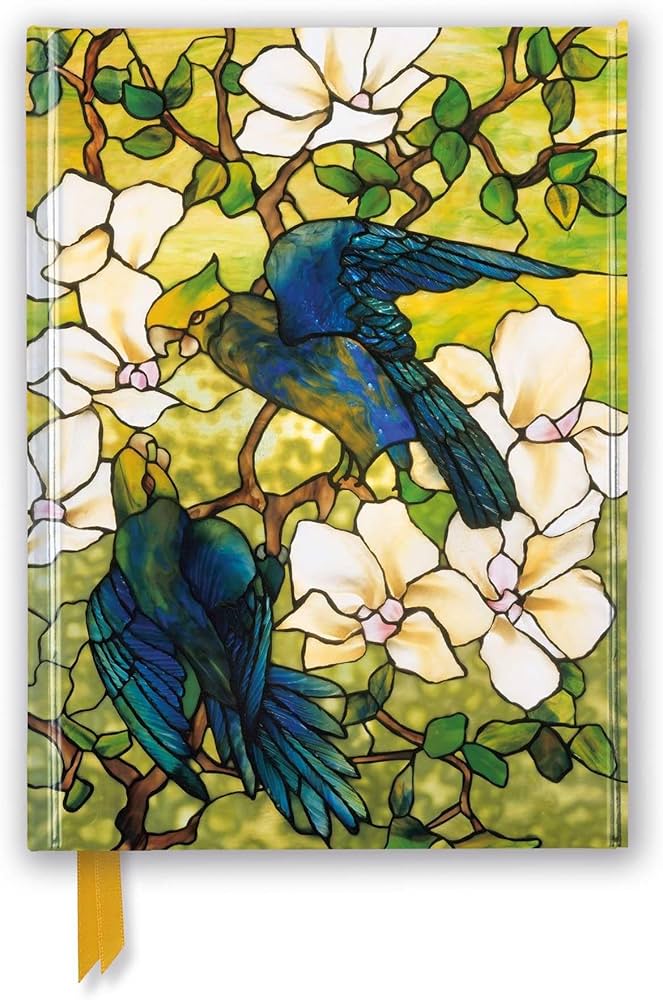 Louis Comfort Tiffany Hibiscus and Parrots Foiled Journal Hardcover Bbag | India’s Best Online Stationery Store