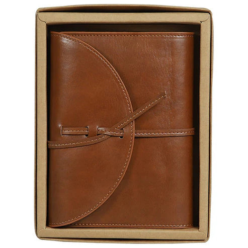 Premium Vintage A6 Leather Notebook Tan Brown Bbag | India’s Best Online Stationery Store