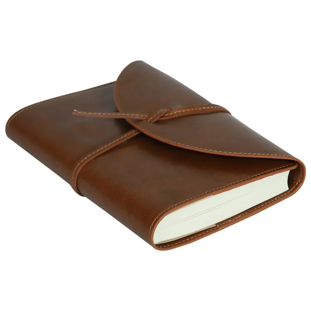 Premium Vintage A6 Leather Notebook Tan Brown Bbag | India’s Best Online Stationery Store
