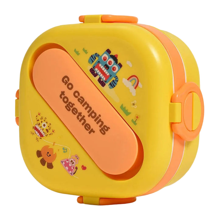 Monsters Double Layer Bento Lunch Box  4 Compartment Meal Box Bbag | India’s Best Online Stationery Store