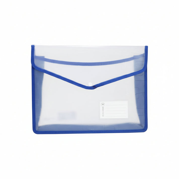 Worldone A3 Flexi Document Bag expandable PP File Folder with Snap Button Bbag | India’s Best Online Stationery Store