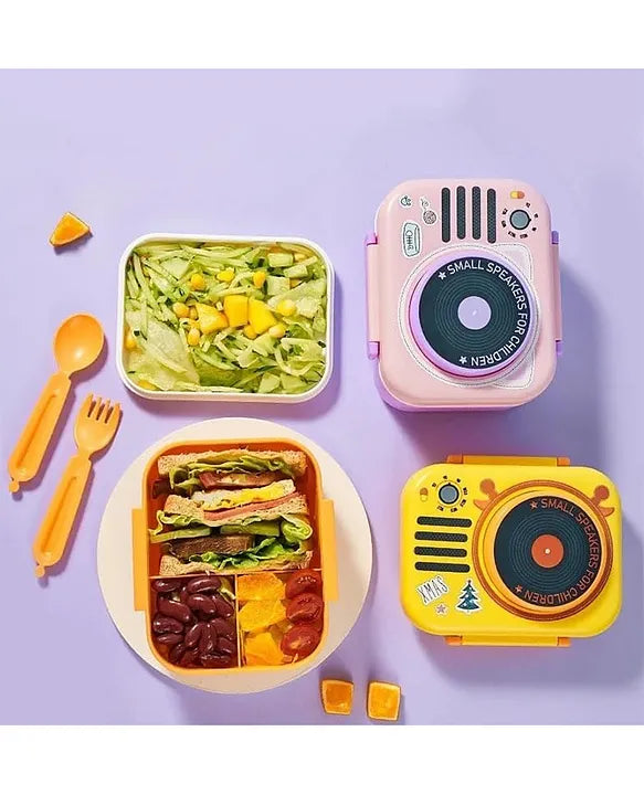 Stereo Buddy Smart Speaker Lunch Box 3 Compartment Meal Box Bbag | India’s Best Online Stationery Store