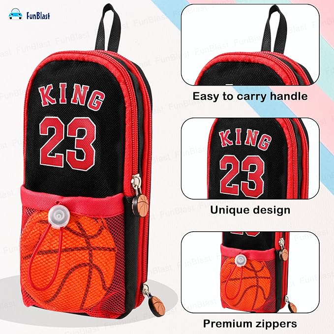 KQ Football Multi-Layer Pencil Case Large Capacity Stationery Organizer Bbag | India’s Best Online Stationery Store