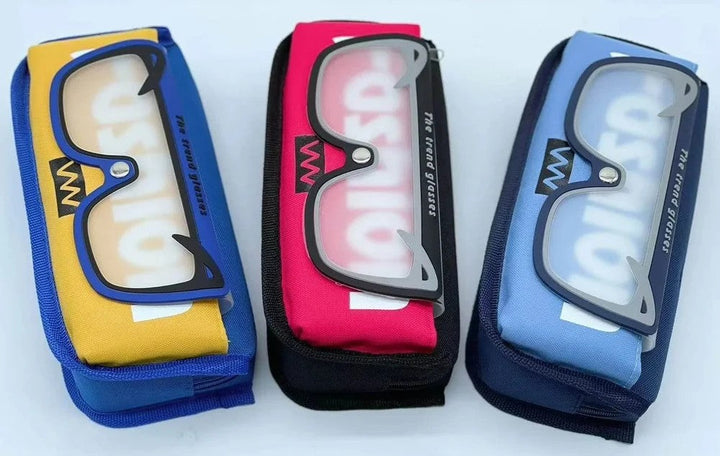 Kids Hard Shell Pencil Case with Transparent Glasses Design Bbag | India’s Best Online Stationery Store