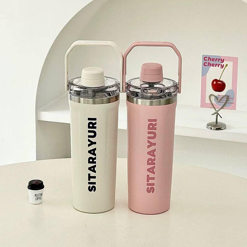 SITARAYURI 800ml Insulated Tumbler ZF-087 Stainless Steel Bottle with Straw Bbag | India’s Best Online Stationery Store