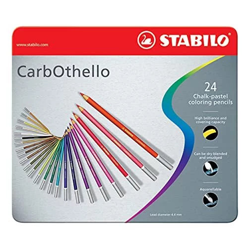 Stabilo Carbothello Chalk Pastel Pencils (Set of 24)