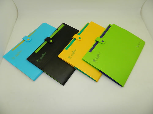 Worldone A4 Expanding Folder with 6 Compartments –PP Document Organizer Bbag | India’s Best Online Stationery Store