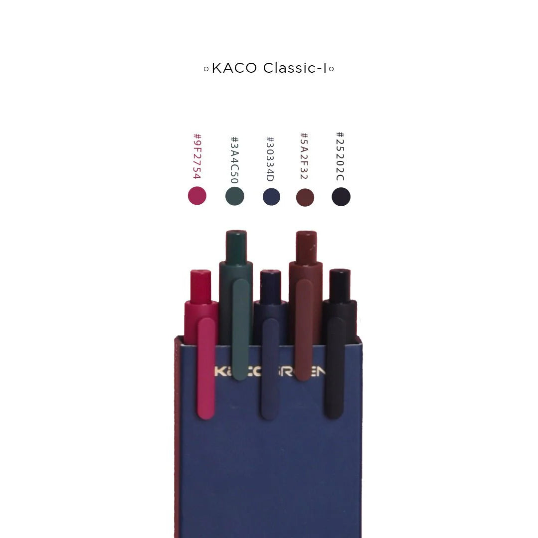 Kaco Pure Macaron Gel Pens - Set of 5