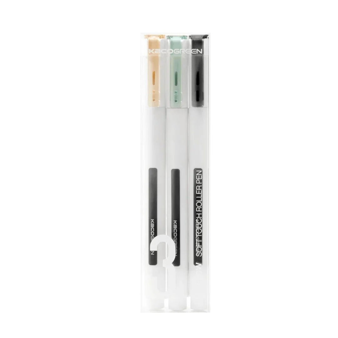 Kaco Techflow 0.5mm Roller Gel Pen - Pack of 3