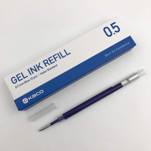 kaco gel pen refill for pure 0.5mm blue set / bbag indias best online store