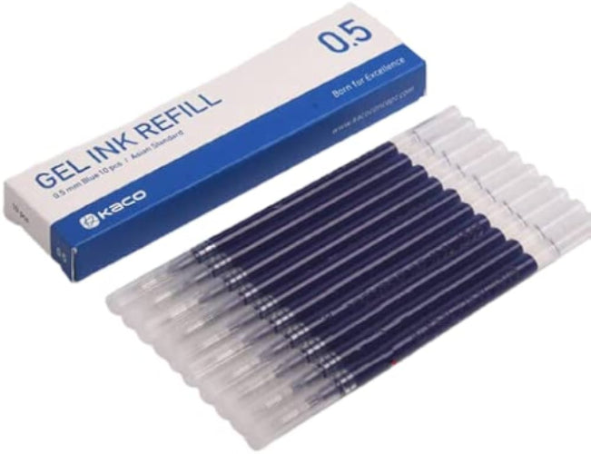 kaco gel pen refill for pure 0.5mm blue set / bbag indias best online store