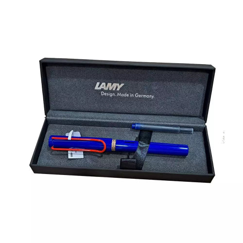 Lamy Fountain Pen Safari Blue And Red / Bbag Indias Best Online Store