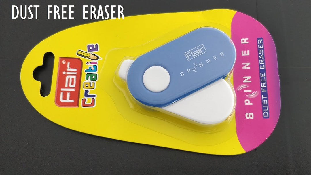 A Pack of Flair Creative Spinner Dust Free Eraser.