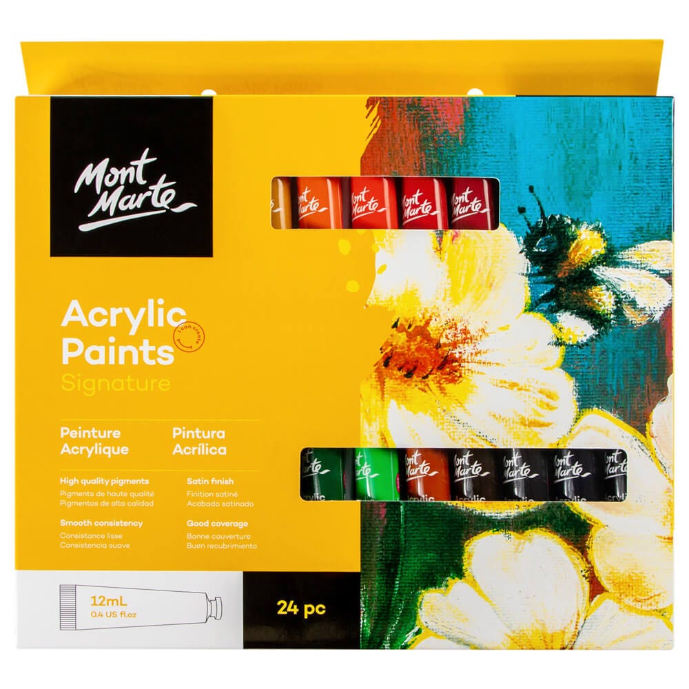 Acrylic Paints Set Signature 24pc x 12ml (0.4 US fl.oz)