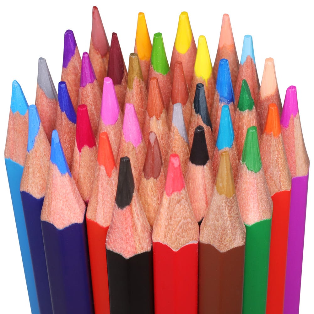 36 Vibrant Colour Pencils Signature Set - Perfect for Artists