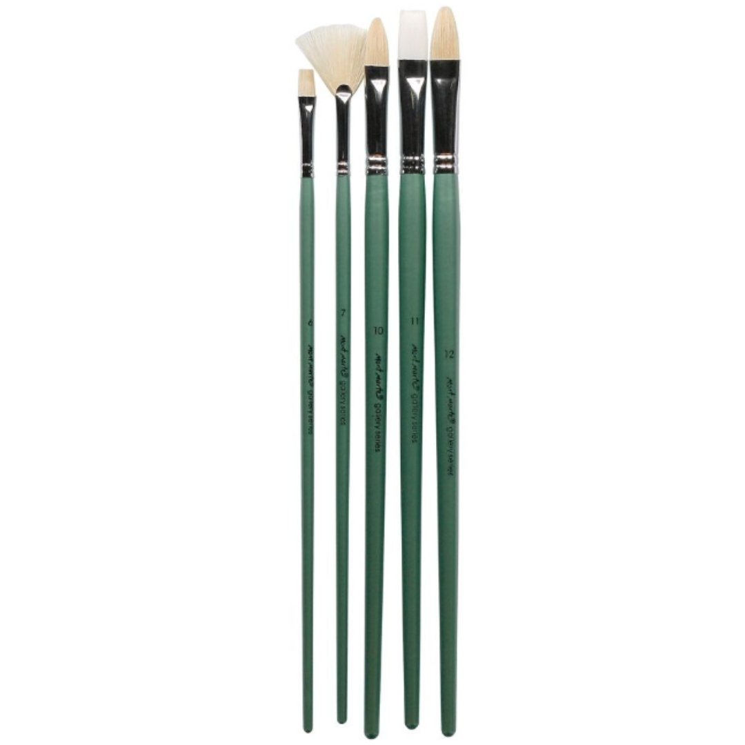 Mont Marte Gallery Series Oils Brush Set (Pack Of 5)