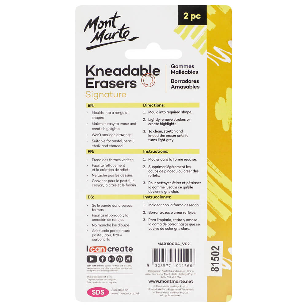 Mont Marte Kneadable Erasers