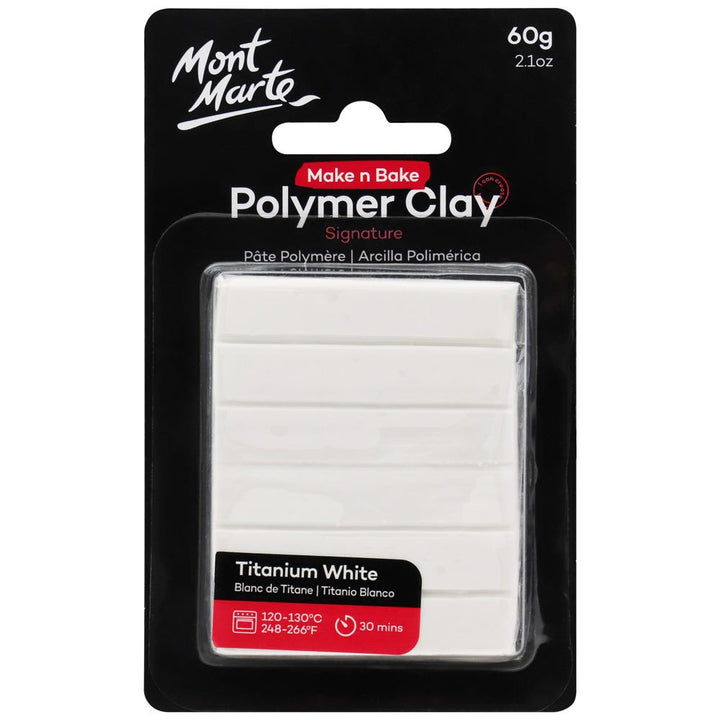 Make n Bake Polymer Clay 60g - Titanium White | Soft & Versatile