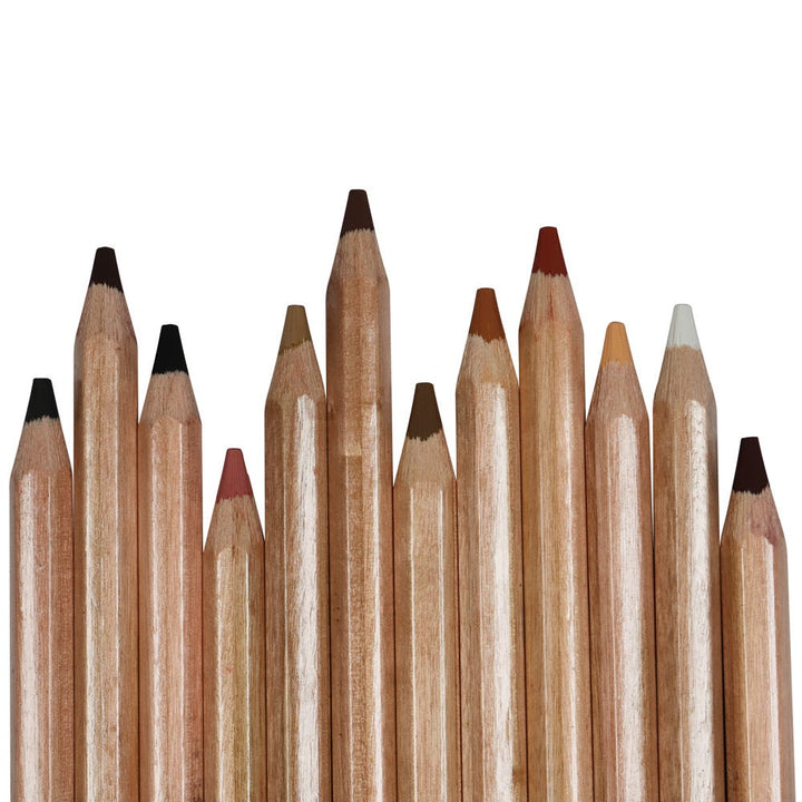 Natural Skin Tone Pastel Pencils - Signature 12pc for Portrait Art