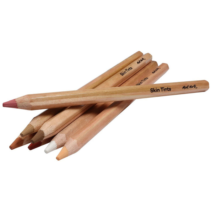 Natural Skin Tone Pastel Pencils - Signature 12pc for Portrait Art