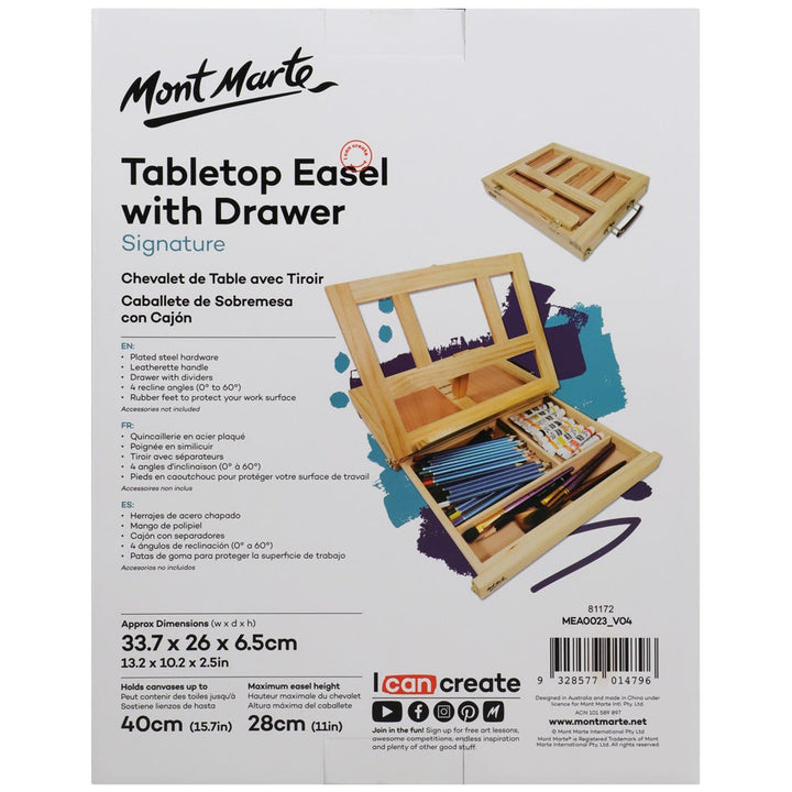 Table Easel with Drawer Signature