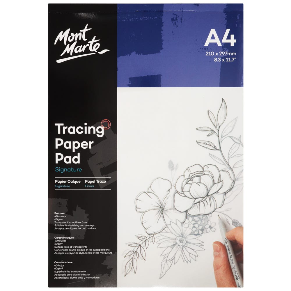 Tracing Paper Pad Signature A4 60gsm – 40 Sheets for Tracing