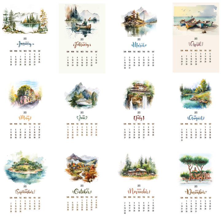 Creative Convert Nature Desk Calendar