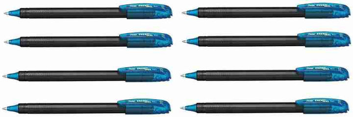 Pentel Energel Roller Gel Pen Blue (BL417-C) 8PCS Set