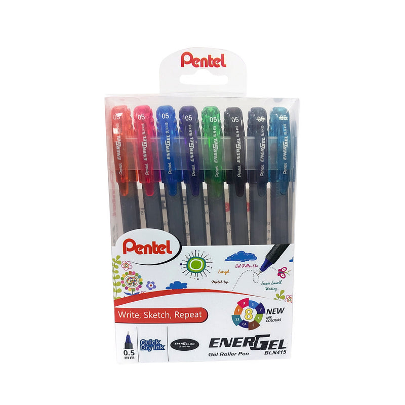 Pentel Energel Roller Gel Pen BLN-415 (8PCS Set)