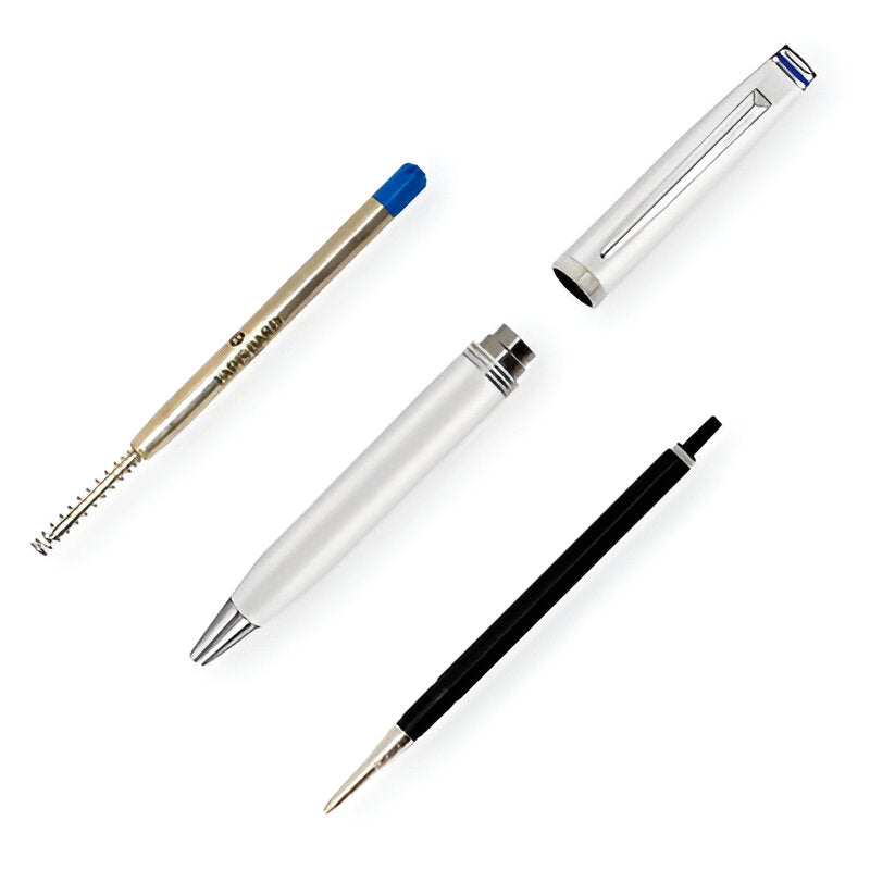 Contemporary Pearl Ballpoint Pen - Elegant Design with Chrome Trims