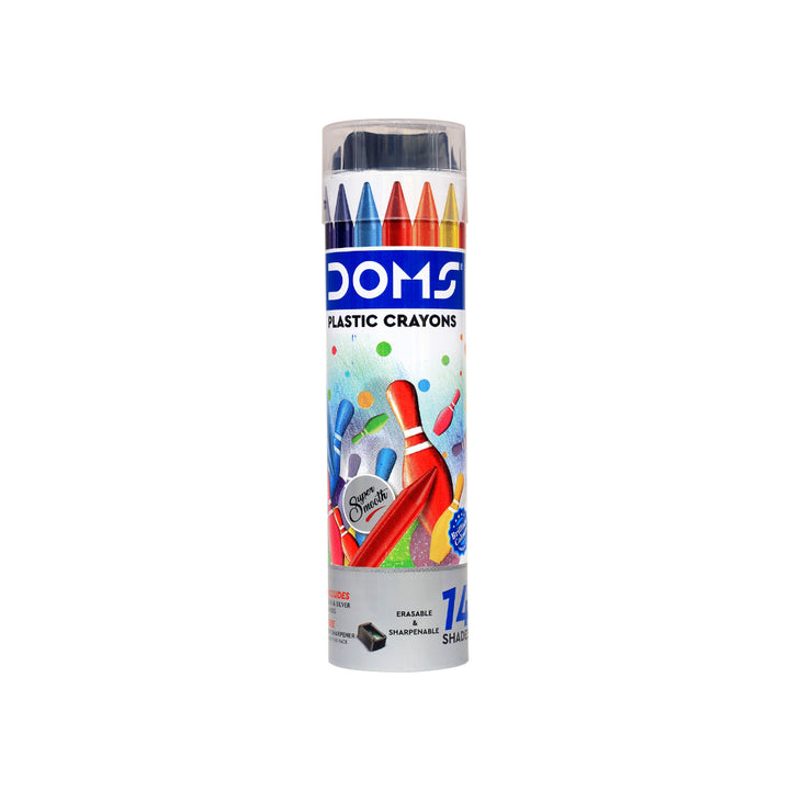DOMS Plastic Crayons - Bbag | India’s Best Online Stationery Store